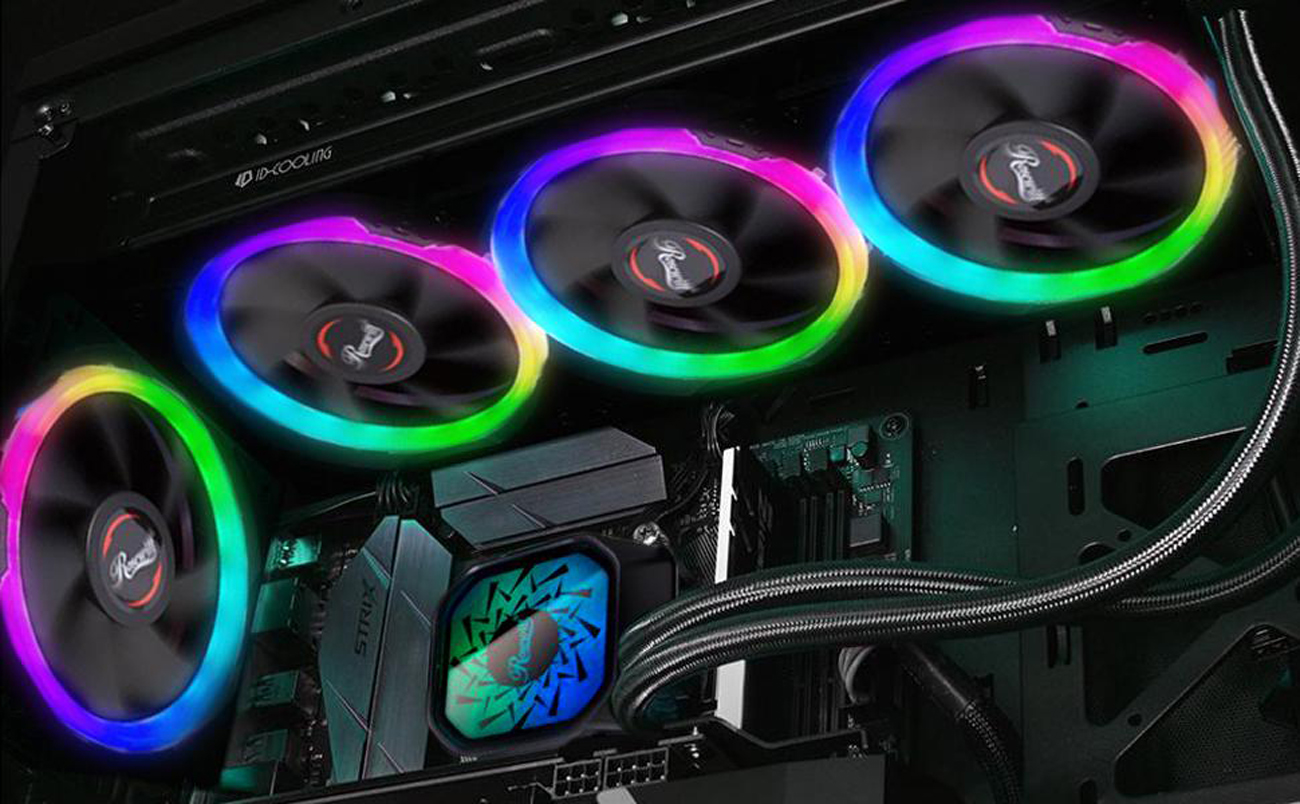 Rosewill online RGB CPU Liquid Cooler + 4 matching RGB Fans